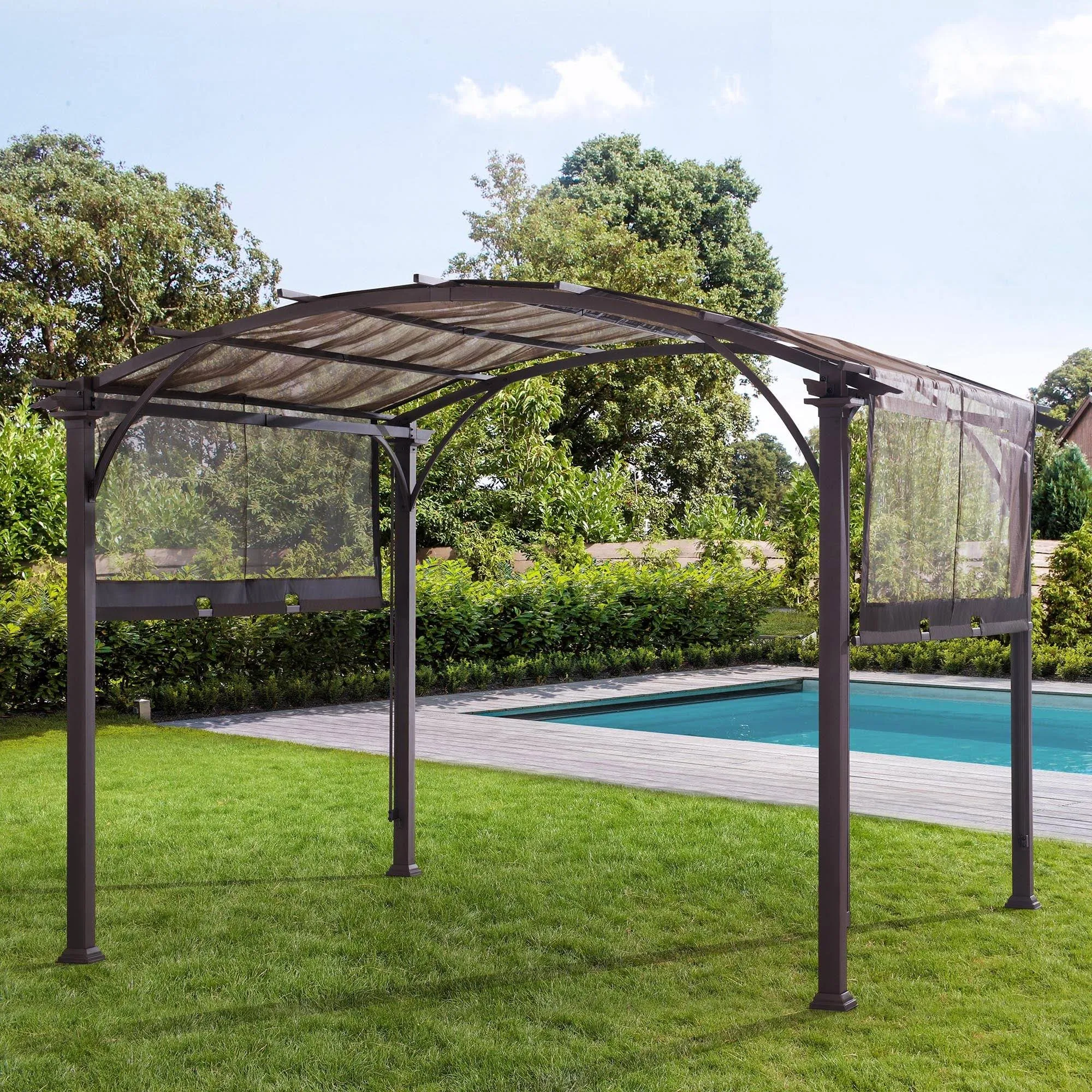 Sunjoy 10 x 10 ft. Replacement Pergola Sling Canopy - Image 3