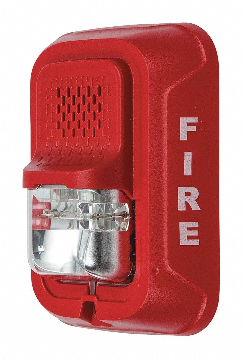 System Sensor P4RL Horn Strobe,Marked Fire,Wall or Ceiling