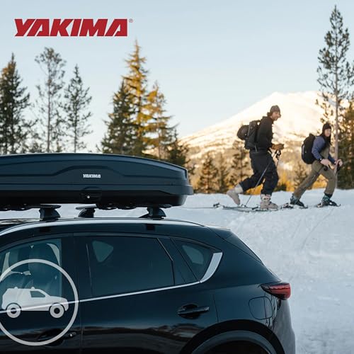 Yakima Roof Cargo Carrier, Vehicle Rooftop Hard Shell Travel Storage Box with SKS Lock, SkyBox NX XL, 18 Cubic Feet, Black - Image 10