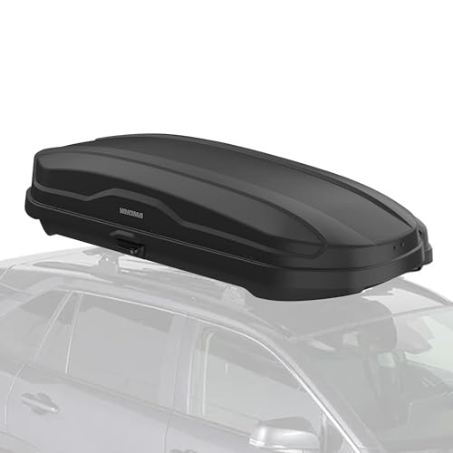 Yakima Roof Cargo Carrier, Vehicle Rooftop Hard Shell Travel Storage Box with SKS Lock, SkyBox NX XL, 18 Cubic Feet, Black - Image 12